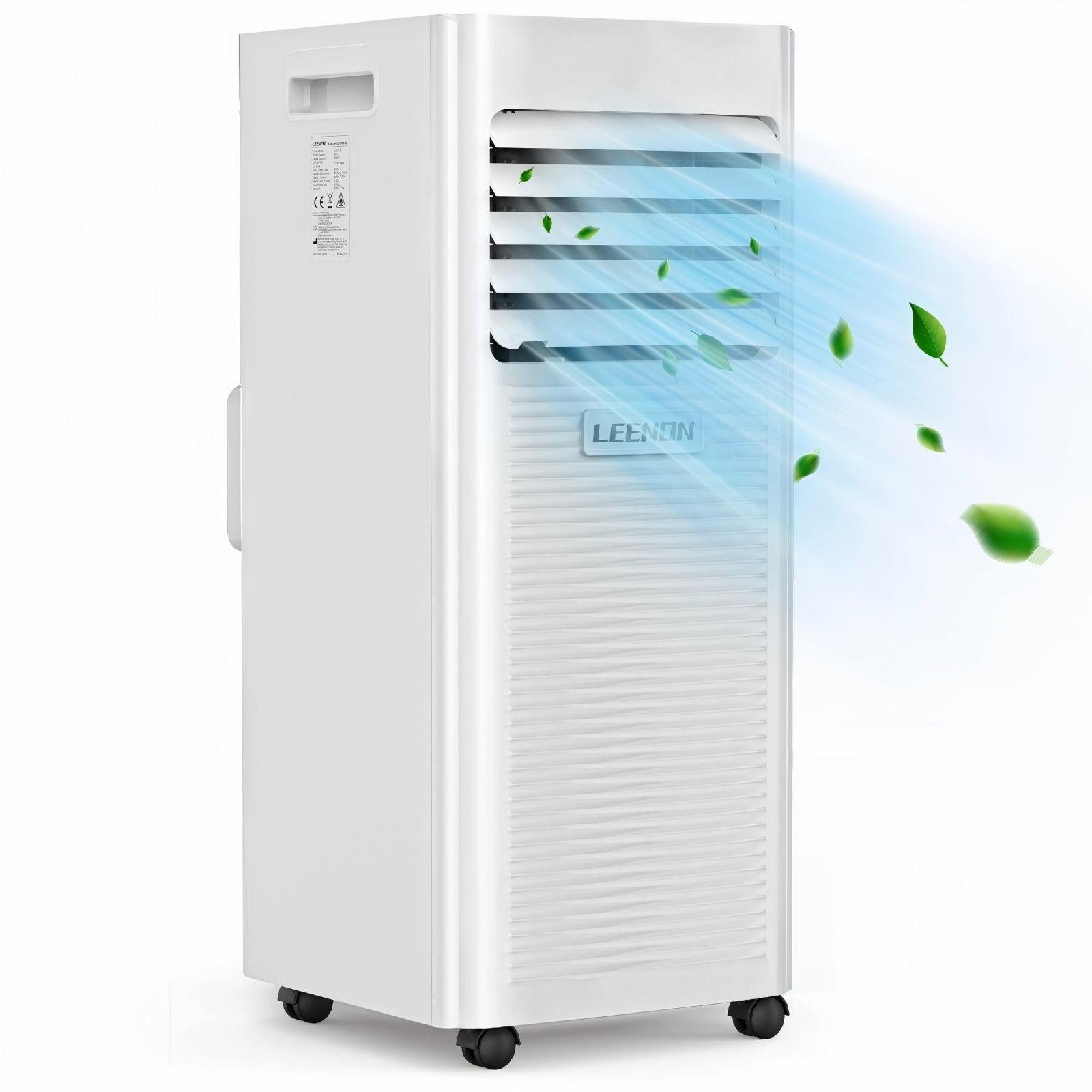 LEENON 4-in-1-Klimagerät Mobiles Klimagerät,12000 BTU, Kühlgeräte mit Fensterlüftungssatz, 4-in-1 Kühlgerät Luftkühler, Digitaldisplay + Fernbedienung, 24h-Timer