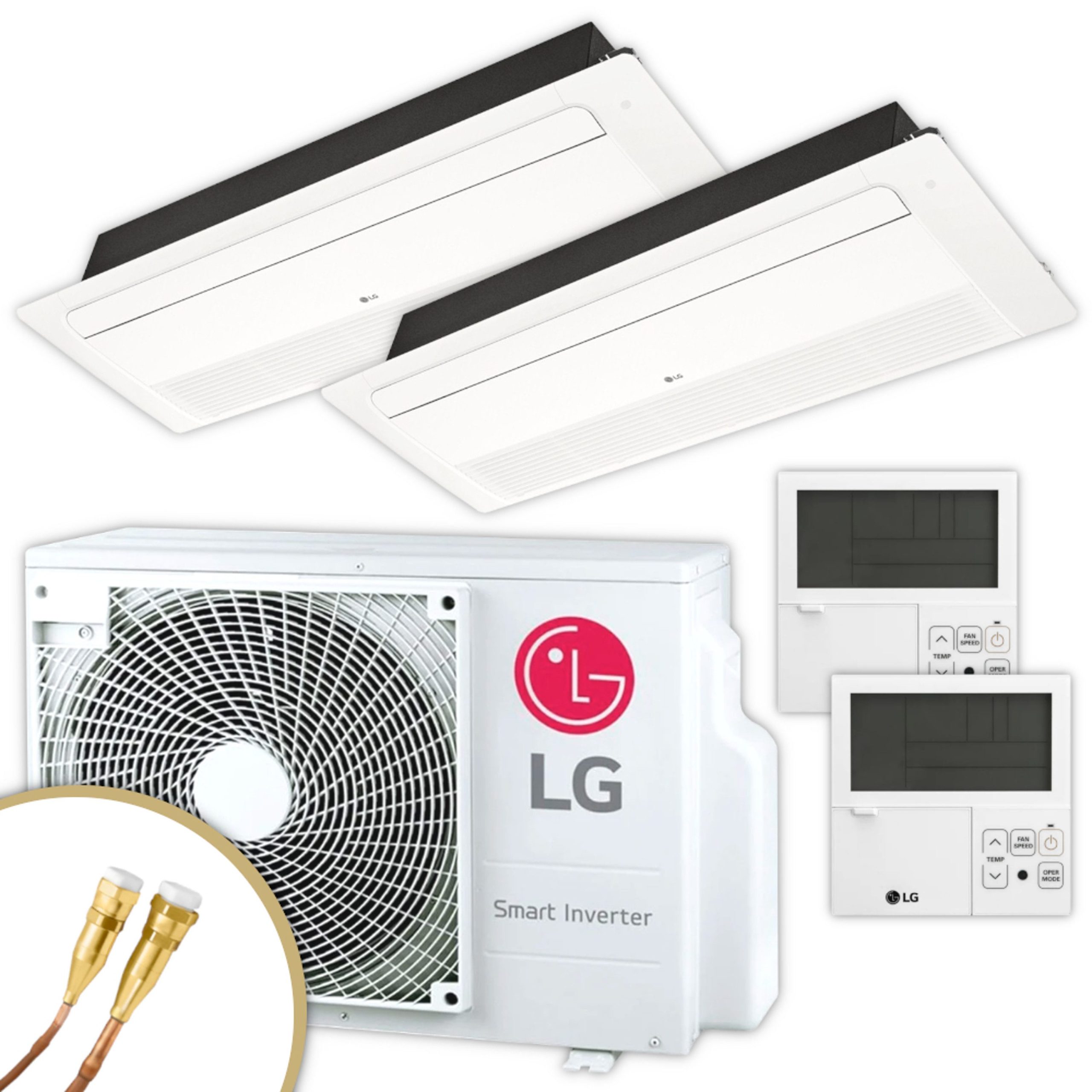 LG Klimagerät MT09R.NU1 + MT11R.NU1 + MU2R17.U12, MT09R.NU1 + MT11R.NU1 + MU2R17.U12